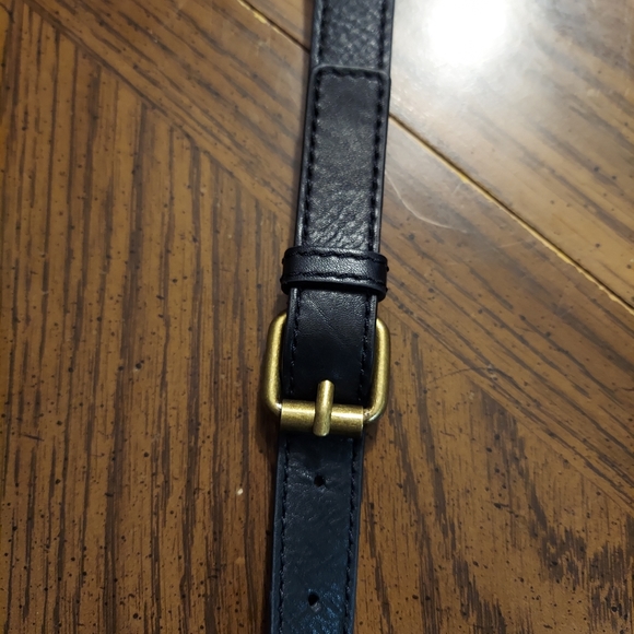 Rachel Roy Women Crossbody Bag Purse Black Leather Magnetic Snap Wood Handle - Picture 9 of 12